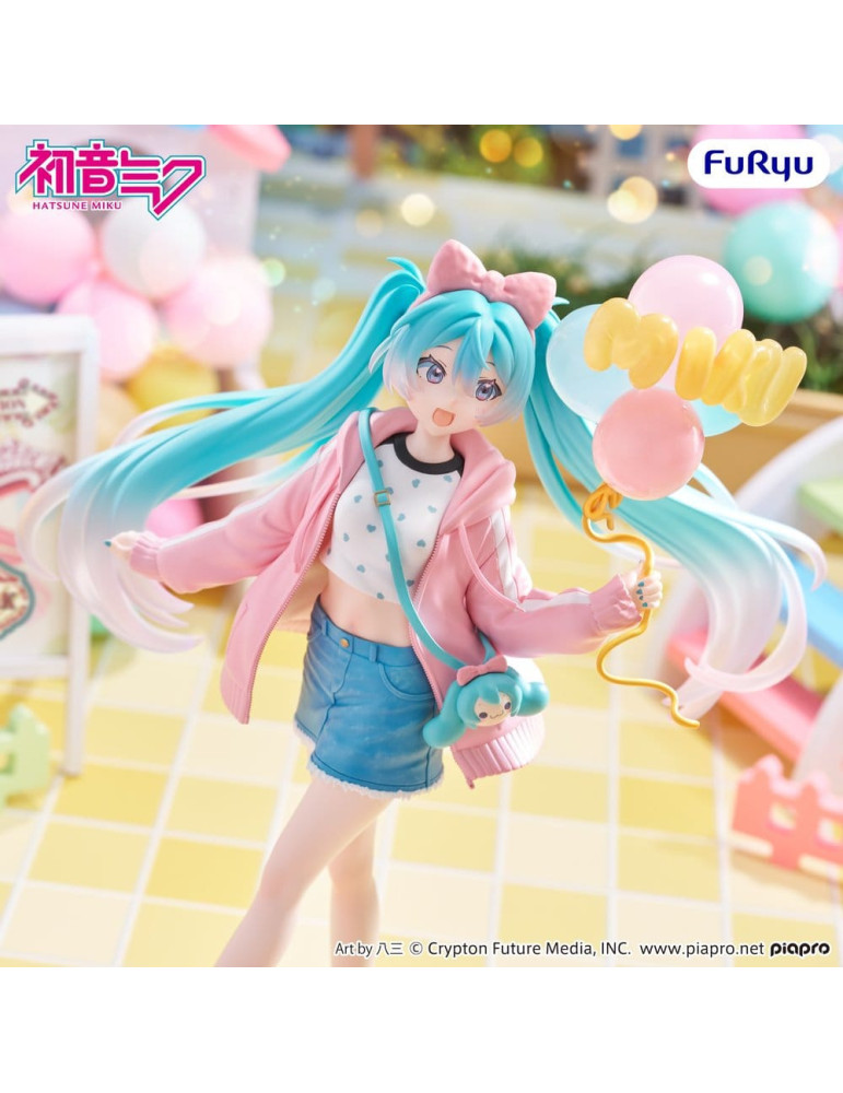Hatsune Miku figurine PVC Muchute Theme Park Date Version 19 cm Furyu