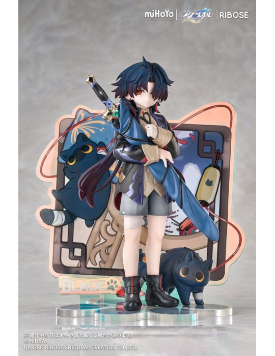 Honkai: Star Rail Rise Up+ Chibi Cat Series Chibi Figure Blade Ver. 19 cm Ribose