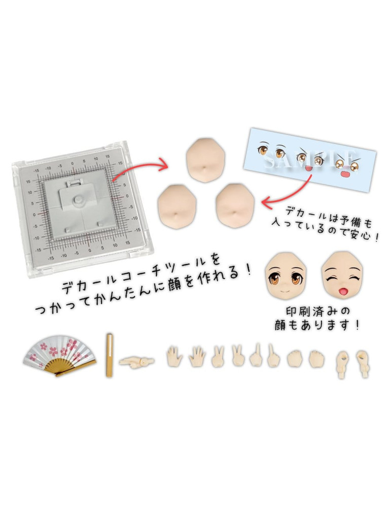 Suwahime Plafia Plastic Model Kit Suwahime (Mini Figure Set) 14 cm Plum