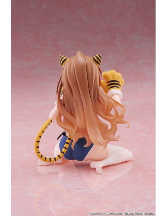 Toradora! Desktop Cute PVC Figure Taiga Aisaka (Tiger Costume Swimwear Ver.) 13 cm Taito