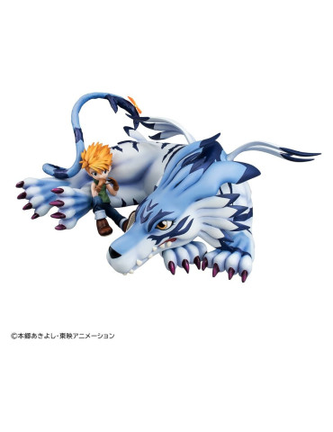 Digimon Adventure figurine PVC G.E.M. Series Garurumon & Ishida Yamato 25 cm (Repeat) Megahouse