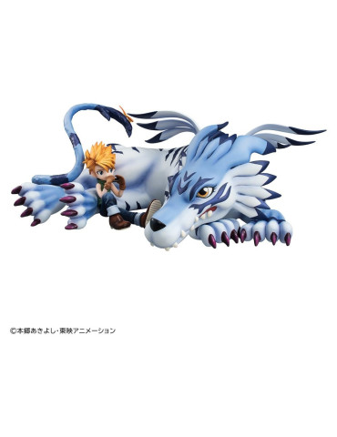 Digimon Adventure figurine PVC G.E.M. Series Garurumon & Ishida Yamato 25 cm (Repeat) Megahouse 2