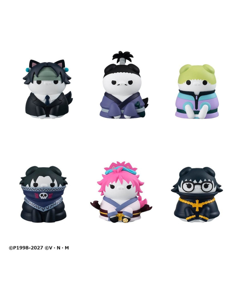 Hunter x Hunter figurines mini Mega Cat Project Nyanter x Nyanter the Phantom Troupe x Cat 3 cm Megahouse