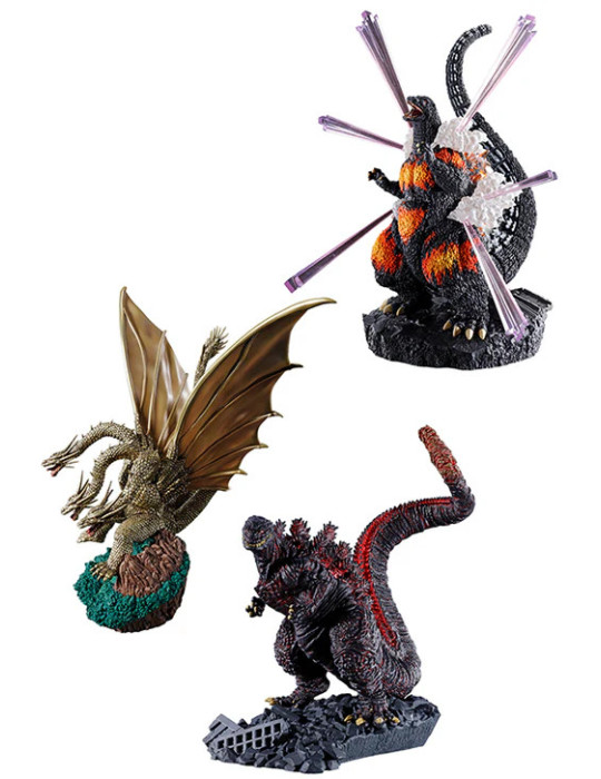 Godzilla Petitrama EX 01 Assortiment de Mini Figurines (3) Megahouse