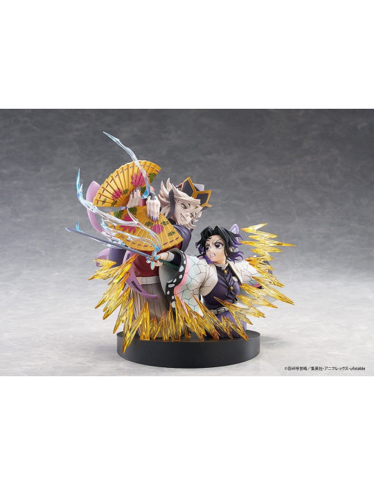 Demon Slayer: Kimetsu no Yaiba PVC Figures 2-Pack Shinobu Kocho & Doma 18 cm Claynel