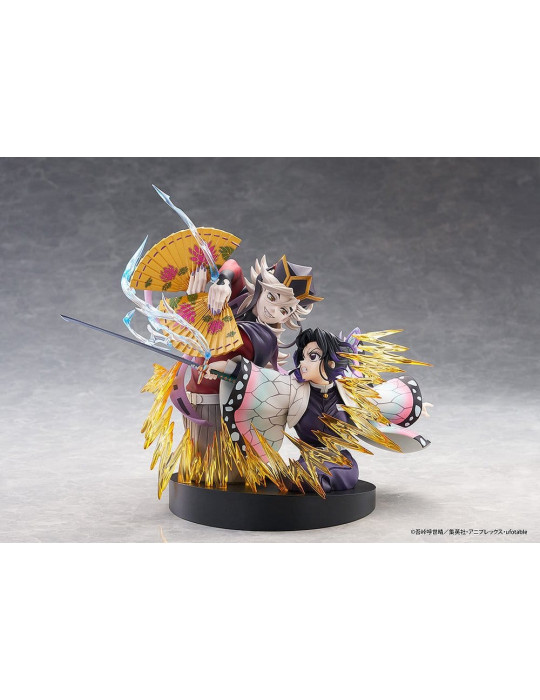 Demon Slayer: Kimetsu no Yaiba PVC Figures 2-Pack Shinobu Kocho & Doma 18 cm Claynel