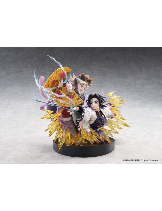 Demon Slayer: Kimetsu no Yaiba PVC Figures 2-Pack Shinobu Kocho & Doma 18 cm Claynel