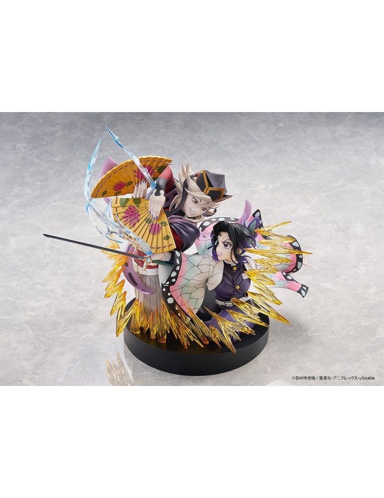 Demon Slayer: Kimetsu no Yaiba PVC Figures 2-Pack Shinobu Kocho & Doma 18 cm Claynel