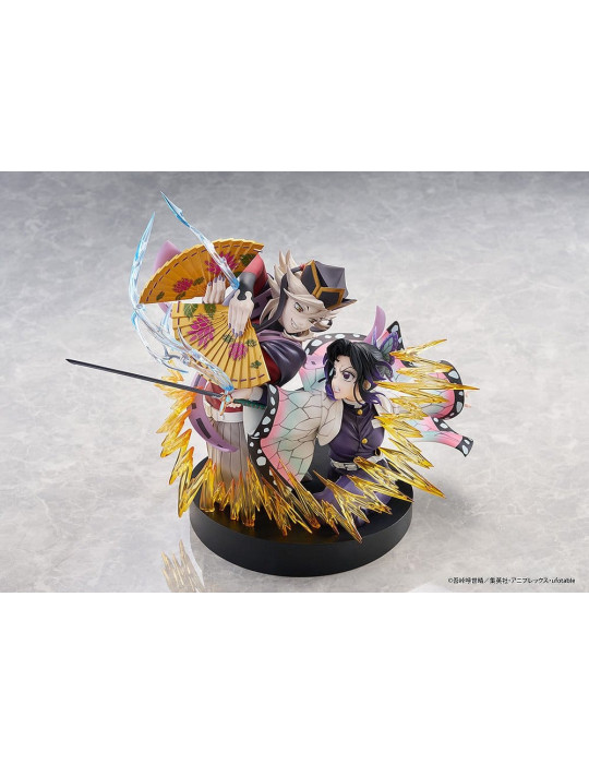 Demon Slayer: Kimetsu no Yaiba PVC Figures 2-Pack Shinobu Kocho & Doma 18 cm Claynel