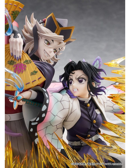 Demon Slayer: Kimetsu no Yaiba PVC Figures 2-Pack Shinobu Kocho & Doma 18 cm Claynel