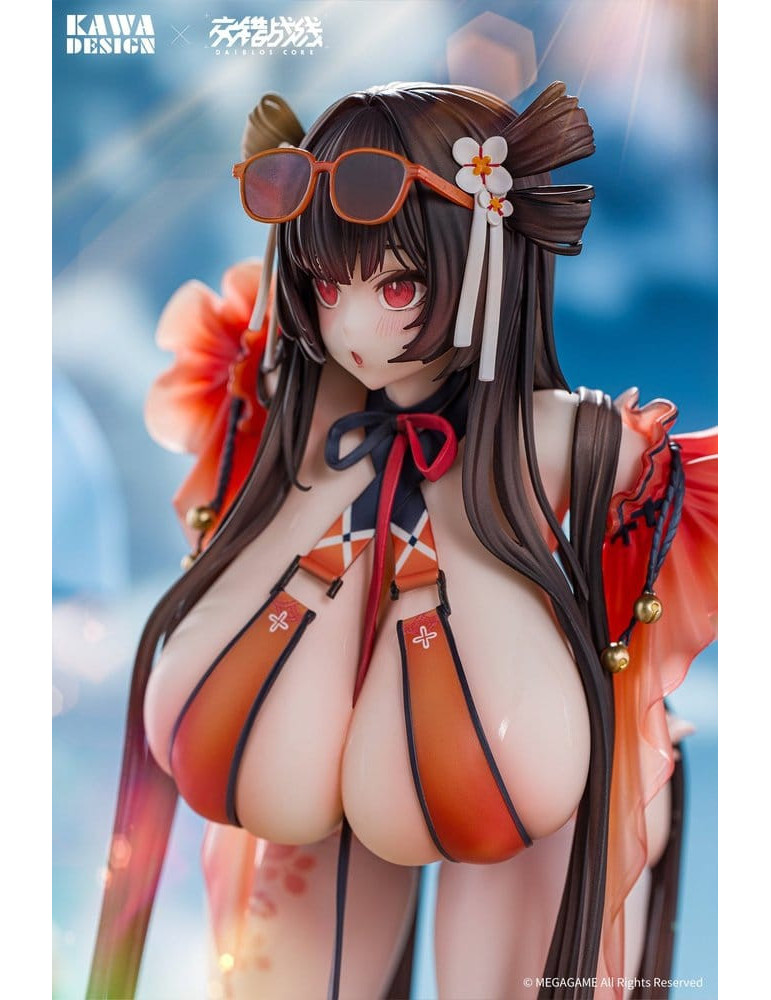 Daiblos Core figurine PVC 1/6 Maree Rouge Rakubai no Utage Wet Ver. 25 cm Kawa Design