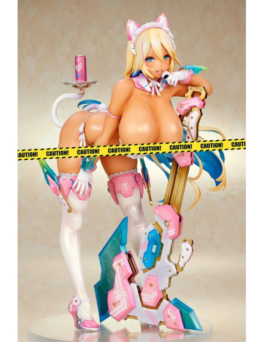 Meido-Busou figurine PVC 1/7 Ax Experimental Equipment - Ama gal camouflage Ver. 24 cm QuesQ