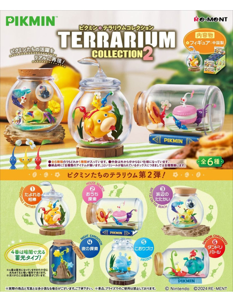 Pikmin assortiment figurines Terrarium Collection 2 6 cm Re-Ment