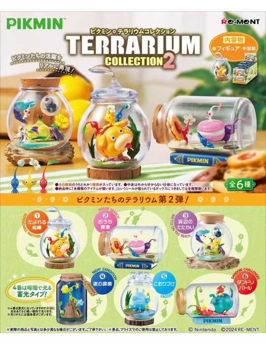 Pikmin Mini Figures 6 cm Terrarium Collection 2 Display Re-Ment