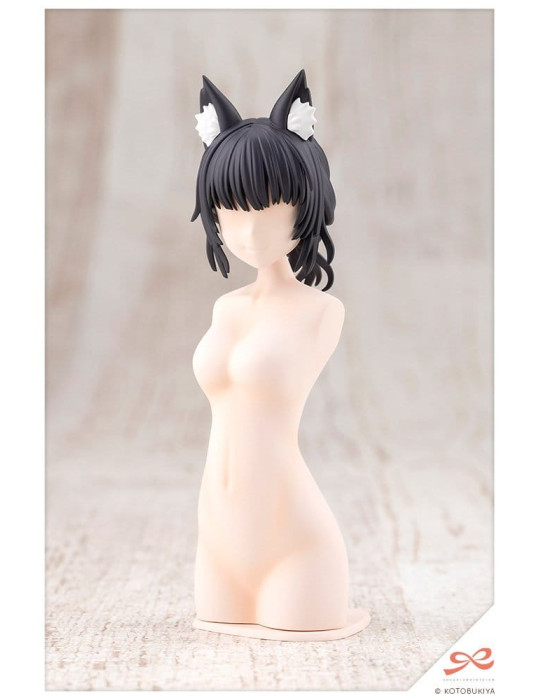 Sousai Shojo Teien Model Kit Accessory Set Arranged Wigs Animal Ears Messy Bun Fox 9 cm Kotobukiya