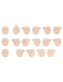 Megami Device M.S.G. Plastic Model Kit 10 Face Set Puni Mofu 01 Skin Color A Kotobukiya