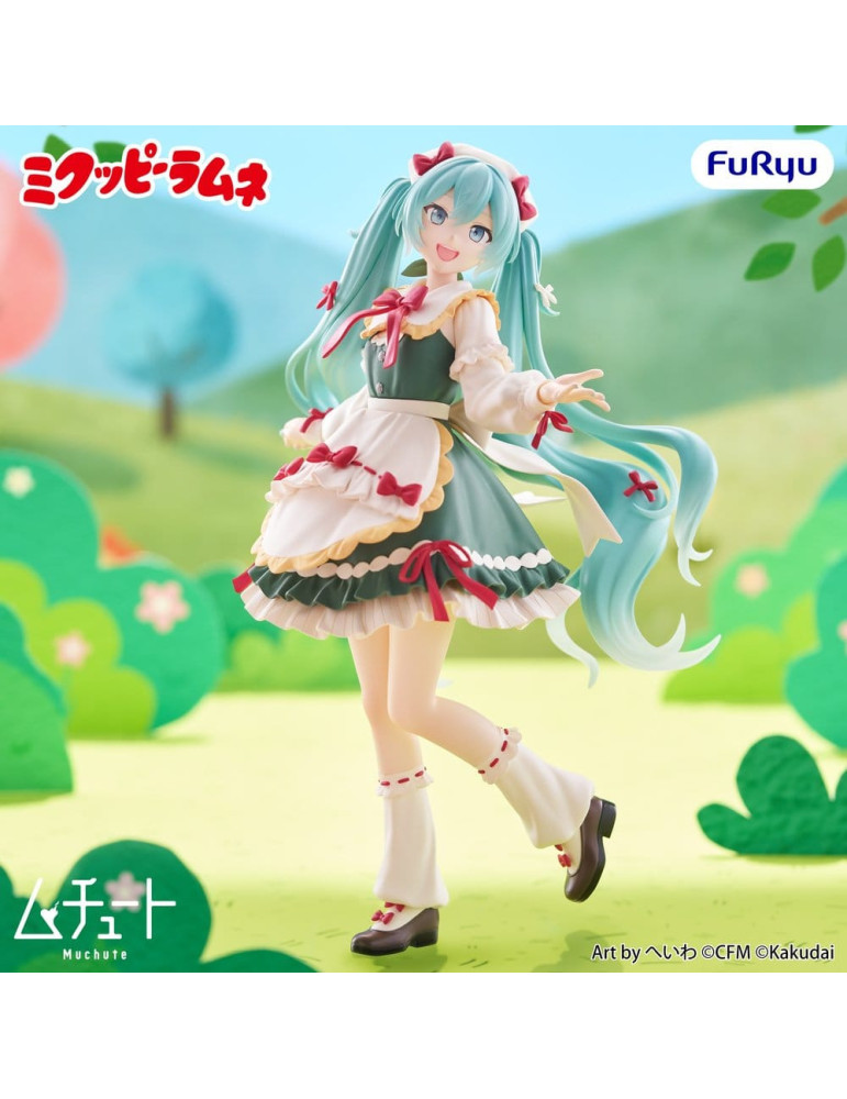 Hatsune Miku x Kuppi Ramune figurine PVC Muchute Mikuppy Ramune Ver. 18 cm Furyu