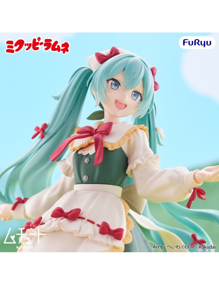 Hatsune Miku x Kuppi Ramune figurine PVC Muchute Mikuppy Ramune Ver. 18 cm Furyu