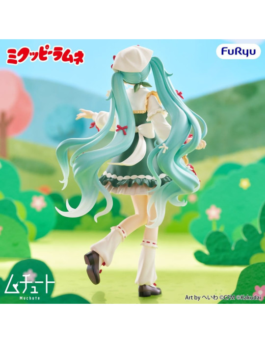 Hatsune Miku x Kuppi Ramune figurine PVC Muchute Mikuppy Ramune Ver. 18 cm Furyu