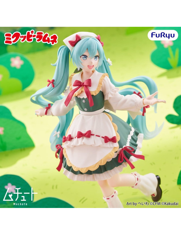 Hatsune Miku x Kuppi Ramune figurine PVC Muchute Mikuppy Ramune Ver. 18 cm Furyu