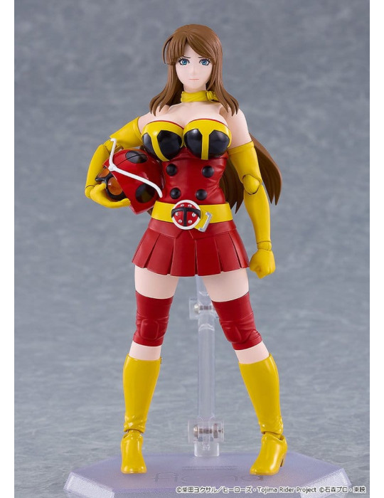 Tojima Wants to Be a Kamen Rider Figma Action Figure Yuriko Okada (Electro-Wave Human Tackle Ver.) 14 cm Good Smile
