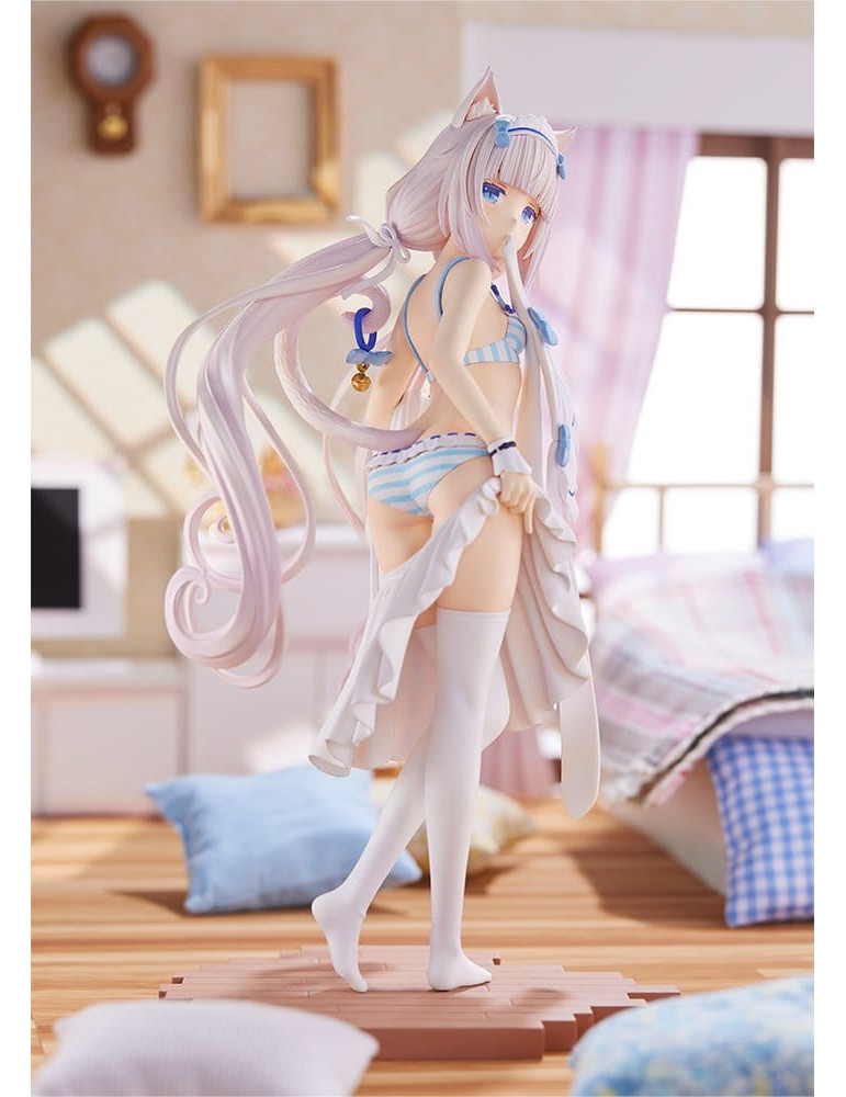 Nekopara PVC Figure 1/7 Vanilla Dress up time 24 cm Plum