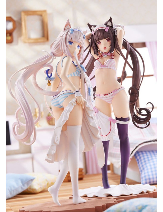 Nekopara PVC Figure 1/7 Vanilla Dress up time 24 cm Plum