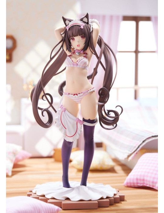 Nekopara figurine PVC 1/7 Chocola Dress up time 24 cm Plum