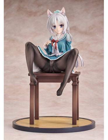 Senren*Banka PVC Figure 1/7 Yoshino Tomotake Animal Ears School Uniform Ver. 21 cm Luminous Box