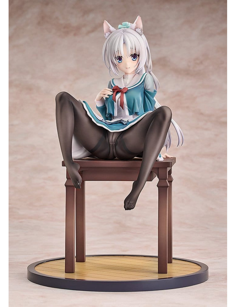 Senren*Banka PVC Figure 1/7 Yoshino Tomotake Animal Ears School Uniform Ver. 21 cm Luminous Box
