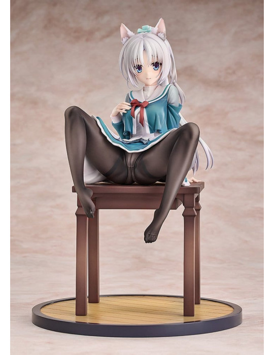 Senren*Banka PVC Figure 1/7 Yoshino Tomotake Animal Ears School Uniform Ver. 21 cm Luminous Box