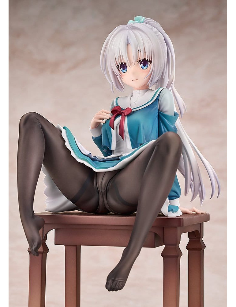 Senren*Banka PVC Figure 1/7 Yoshino Tomotake Animal Ears School Uniform Ver. 21 cm Luminous Box