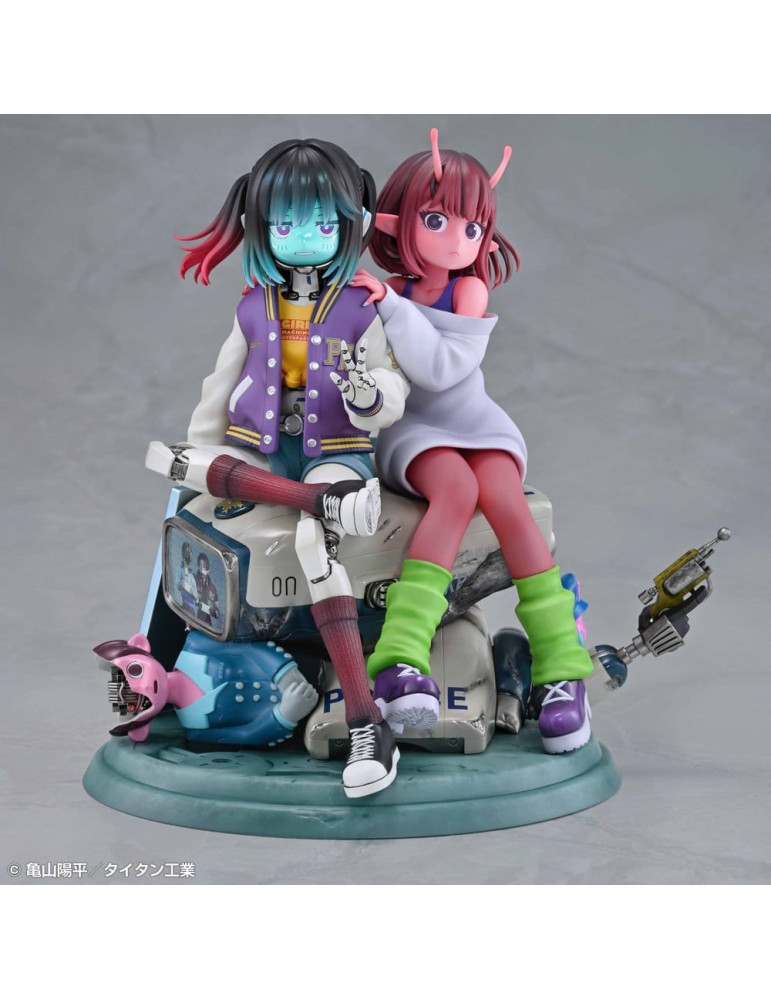 Milky Subway The Galactic Limited Express PVC Figures 2-Pack Chiharu & Makina 18 cm Medicos Entertainment
