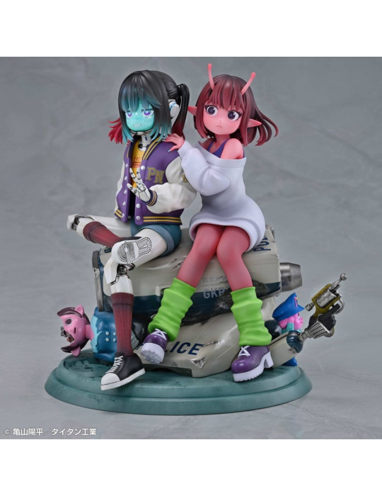 Milky Subway The Galactic Limited Express PVC Figures 2-Pack Chiharu & Makina 18 cm Medicos Entertainment