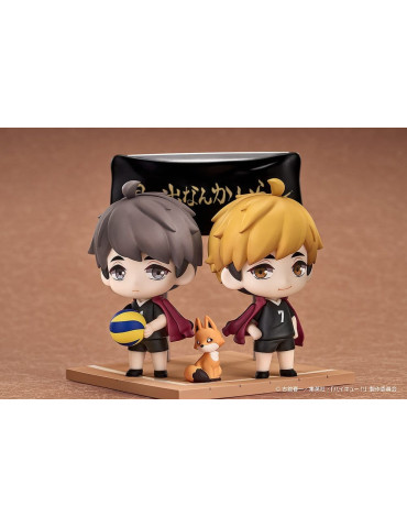Haikyu!! Qset+ Mini Figures 2-Pack Atsumu Miya & Osamu Miya 8 cm Good Smile