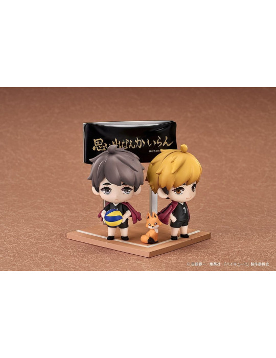 Haikyu!! Qset+ Mini Figures 2-Pack Atsumu Miya & Osamu Miya 8 cm Good Smile