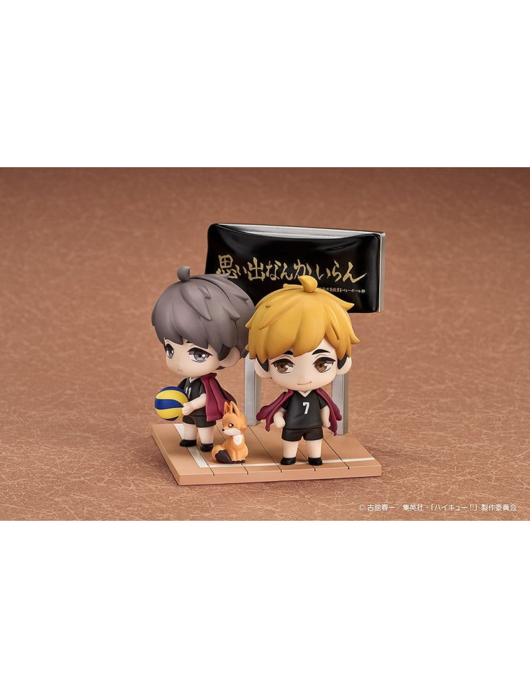 Haikyu!! Qset+ Mini Figures 2-Pack Atsumu Miya & Osamu Miya 8 cm Good Smile