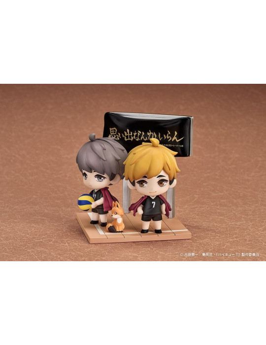 Haikyu!! Qset+ Mini Figures 2-Pack Atsumu Miya & Osamu Miya 8 cm Good Smile