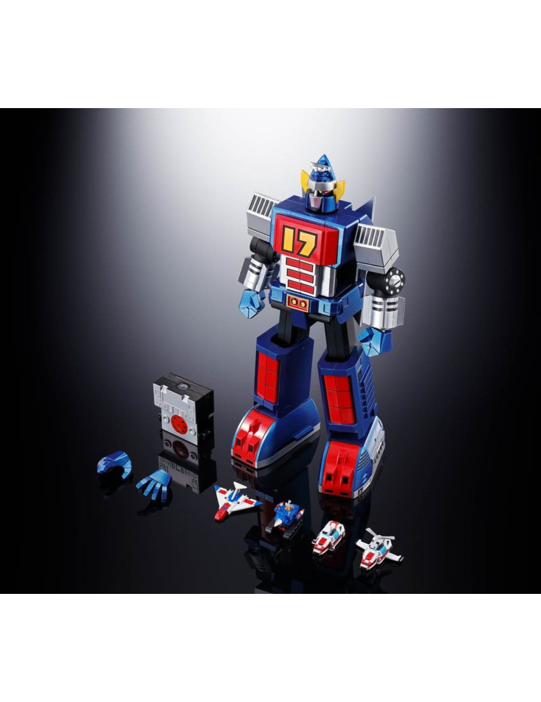 Daitetsujin 17 Soul of Chogokin Diecast Action Figure GX-101S Daitetsujin 17 & 18 Graviton Box 18 cm Bandai