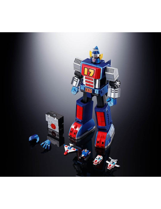 Daitetsujin 17 figurine Diecast Soul of Chogokin GX-101S Daitetsujin 17 & 18 Graviton Box 18 cm Bandai