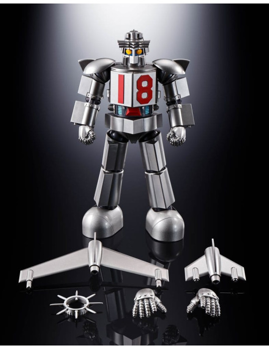 Daitetsujin 17 figurine Diecast Soul of Chogokin GX-101S Daitetsujin 17 & 18 Graviton Box 18 cm Bandai