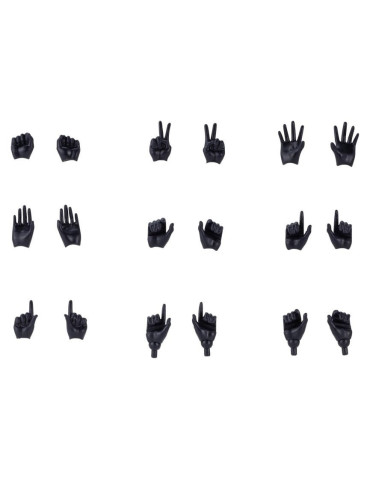 Megami Device M.S.G. Plastic Model Kit 1/1 09 Hand Set Skin Color Black Kotobukiya