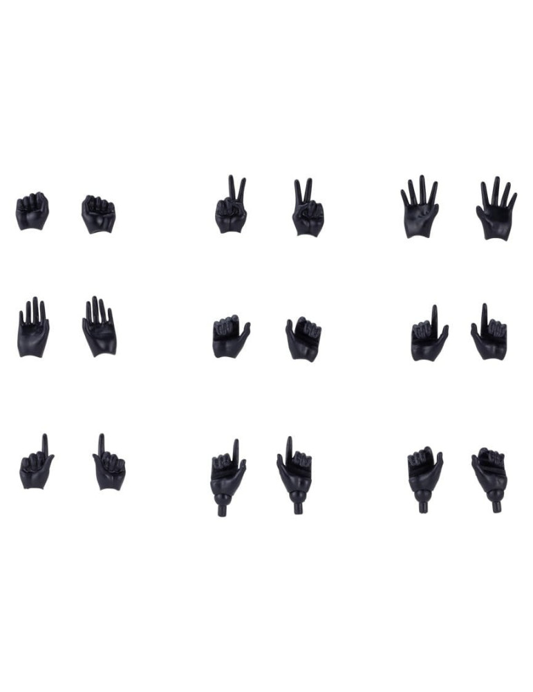 Megami Device M.S.G. Plastic Model Kit 1/1 09 Hand Set Skin Color Black Kotobukiya