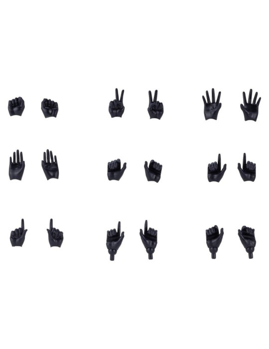 Megami Device M.S.G. Plastic Model Kit 1/1 09 Hand Set Skin Color Black Kotobukiya