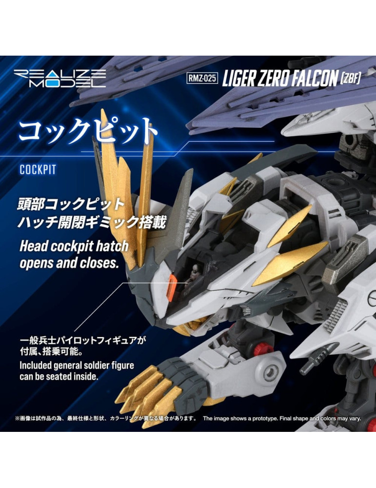 Zoids Plastic Model Kit 1/100 RMZ-025 Liger Zero Falcon ZBF 24 cm Takara Tomy