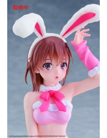 A Certain Scientific Railgun Moflock PVC Figure Mikoto Misaka (Fluffy Bunny Ver.) 13 cm Taito 2