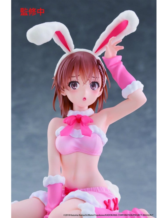 A Certain Scientific Railgun Moflock PVC Figure Mikoto Misaka (Fluffy Bunny Ver.) 13 cm Taito