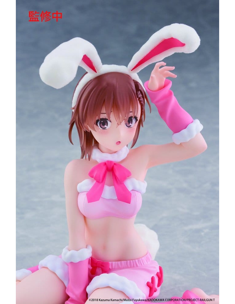 A Certain Scientific Railgun Moflock PVC Figure Mikoto Misaka (Fluffy Bunny Ver.) 13 cm Taito