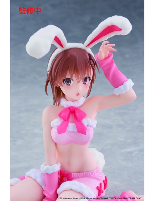 A Certain Scientific Railgun Moflock PVC Figure Mikoto Misaka (Fluffy Bunny Ver.) 13 cm Taito