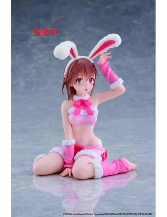 A Certain Scientific Railgun Moflock PVC Figure Mikoto Misaka (Fluffy Bunny Ver.) 13 cm Taito
